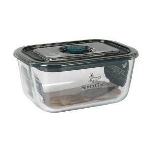 Lunchbox hermetisch Santa Clara Grau 500 ml rechteckig (4 Stück) | ...
