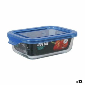 Rechteckige Lunchbox mit Deckel Quttin Blau rechteckig 14,5 x 11 x ...