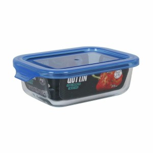 Rechteckige Lunchbox mit Deckel Quttin Blau rechteckig 14,5 x 11 x ...