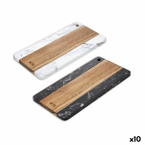 Schneidebrett Quttin Marmor Akazienholz 15 x 30 cm (10 Stück) |  Kü...