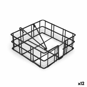 Serviettenring Confortime Metall 18 x 18 x 6,5 cm (12 Stück) |  Wei...