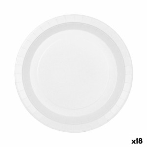 Geschirr-Set Algon Einwegartikel Pappe Weiß 20 Stücke 17 cm (18 Stü...
