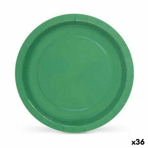 Geschirr-Set Algon Einwegartikel Pappe grün 10 Stücke 20 x 20 x 1,5...