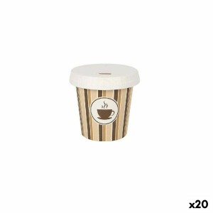 Gläserset Algon mit Deckel Einwegartikel Kaffee Pappe 10 Stücke 120...