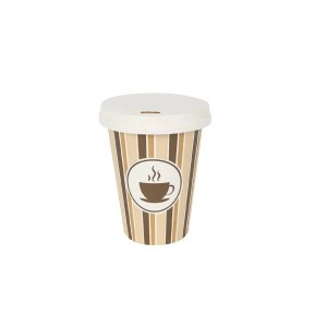 Gläserset Algon mit Deckel Einwegartikel Kaffee Pappe 8 Stücke 220 ...