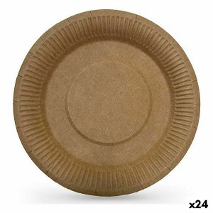 Geschirr-Set Algon Einwegartikel Kraftpapier 3 Stücke 28 cm (24 Stü...
