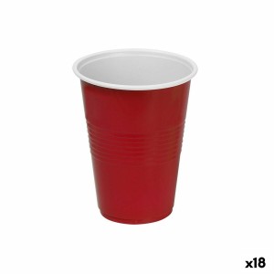 Mehrweg-Gläser-Set Algon Kunststoff Rot 10 Stücke 450 ml (18 Stück)...
