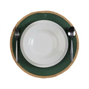 Dessous de plat Versa Vert Jute polypropylène Jacinthe d'eau 38 x 3...