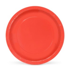 Geschirr-Set Algon Pappe Einwegartikel Rot 10 Stück 20 x 20 x 1,5 c...