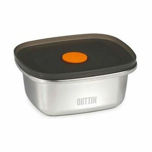 Lunchbox hermetisch Quttin  Edelstahl rechteckig 250 ml (24 Stück) ...