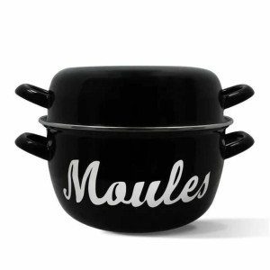 Topf Menastyl Schwarz Stahl mit Glasemaille |  Pfannen und Töpfe   ...