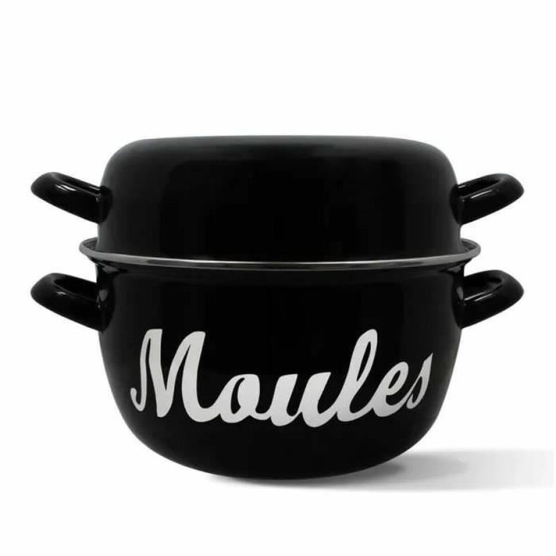Topf Menastyl Schwarz Stahl mit Glasemaille | Pfannen und Töpfe ... Topf Menastyl Schwarz Stahl mit Glasemaille | Pfannen und Töpfe ...