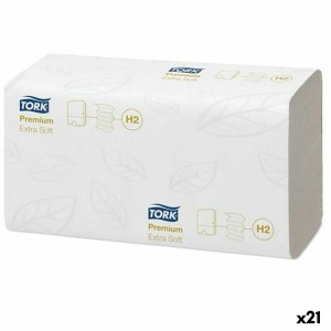 Papierhandtuch Tork Pack Weiß (21 Stück) |  Untersetzer , Platzdeck...