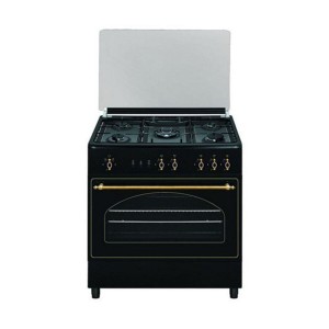 Gasherdplatte Vitrokitchen RU9060B Anthrazit (90 x 60 cm) |  Öfen  ...