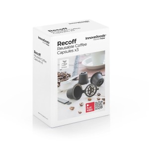 Set mit 3 wiederverwendbaren Kaffeekapseln Recoff InnovaGoods |  Ka...