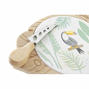 Käsebrett DKD Home Decor Bambus Steingut 28 x 18 x 3 cm (12 Stück) ...