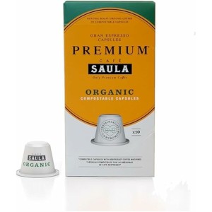 Kaffeekapseln mit Etui Saula 30338181 Premium Organic 10Cap Zero | ...