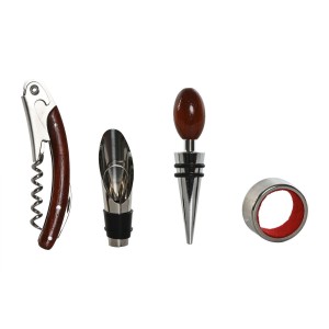 Weinzubehör-Set Home ESPRIT Schwarz Holz MDF 12 x 17 x 6 cm |  Wein...