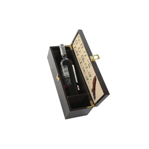 Weinzubehör-Set Home ESPRIT Braun Holz MDF 36 x 11 x 12 cm |  Wein ...