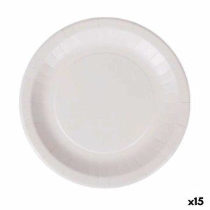 Geschirr-Set Algon Einwegartikel Weiß Pappe 28 cm (15 Stück) |  Ges...