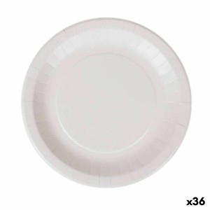 Geschirr-Set Algon Einwegartikel Weiß Pappe 28 cm (36 Stück) |  Ges...