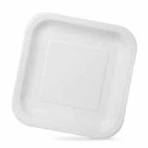 Geschirr-Set Algon Einwegartikel Weiß Pappe 23 x 23 x 1,5 cm (10 St...