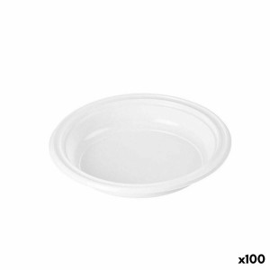 Mehrweg-Teller-Set Algon Weiß Kunststoff 20,5 x 20,5 x 3 cm (6 Stüc...