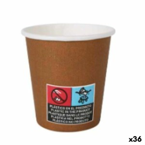 Gläserset Algon Pappe Einwegartikel Braun 36 Stück 80 ml (50 Stücke...