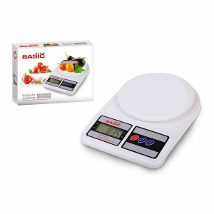 Küchenwaage Basic Home Digital 7 kg Weiß 23 x 16 x 3,6 cm (6 Stück)...