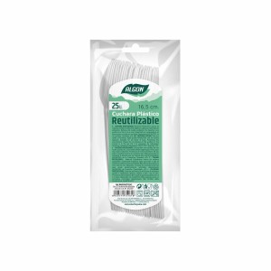 Löffel-Set Algon Wiederverwendbar Weiß 36 Stück 16,5 cm |  Messer u...