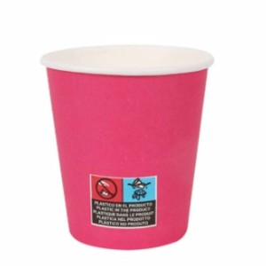 Gläserset Algon Pappe Einwegartikel 200 ml Pink 36 Stück (24 Stücke...