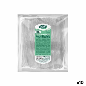 Messerset Algon Wiederverwendbar Weiß 10 Stück 19,6 cm |  Messer un...