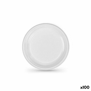 Mehrweg-Teller-Set Algon Weiß Kunststoff 17 x 17 x 1,5 cm (10 Stück...