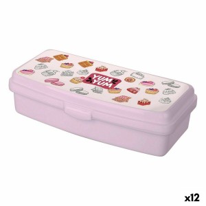 Brotzeitdose Titiz Bunt 20,5 x 9,5 x 5,6 cm (12 Stück) |  Brotdosen...
