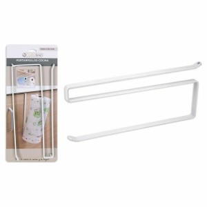 Küchenpapierrollenhalterung Confortime Weiß Metall 26 x 10 x 1,3 cm...