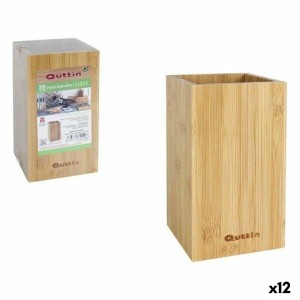 Gefäß für Küchenutensilien Quttin Bambus 10,5 x 10,5 x 18 cm (12 St...