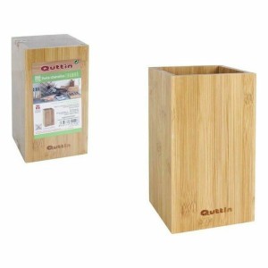 Gefäß für Küchenutensilien Quttin Bambus 10,5 x 10,5 x 18 cm (12 St...