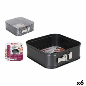 Kuchenspringform Quttin Kohlenstoffstahl Schwarz 24 x 24 x 8 cm (6 ...