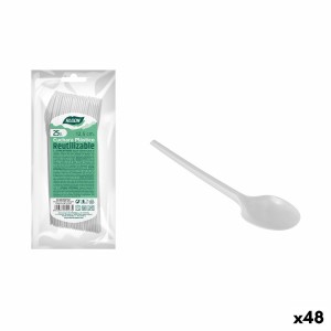 Wiederverwendbares Löffelset Algon Kaffee 25 Stücke 12,5 cm (48 Stü...