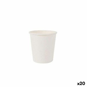 Gläserset Algon Pappe Weiß 50 Stücke 120 ml (20 Stück) |  Gläser un...