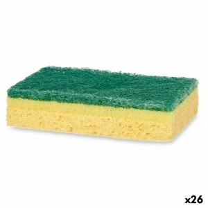 Scheuerschwämme-Set Gelb grün Cellulose Abrasive Faser 10,5 X 6,7 X...