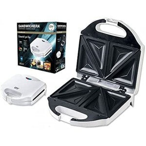 Sandwichmaker EDM 07666 Weiß 750 W |  Sandwich-Toaster   | Chef Up