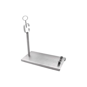 Schinkenhalter aus Edelstahl EDM Silberfarben Metall Edelstahl Alum...