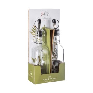 Gewürzset Secret de Gourmet Ölfläschchen Essigflasche 160 ml |  Gew...