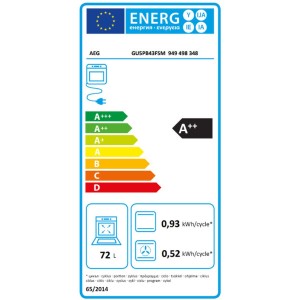Pyrolytherd AEG GU5PB43FSM 72 L |  Öfen   | Chef Up