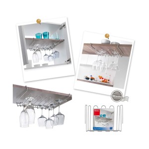 Gläserständer Metaltex My-crystal 38 x 26 x 7 cm Metall bis zu ca. ...