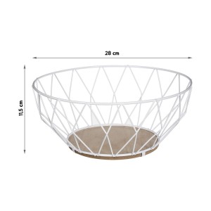 Obstschale Secret de Gourmet Metall Weiß Ø 28 cm |  Weiteres Zubehö...