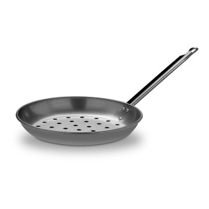 Maronenbräterpfanne Vaello Gebürsteter Edelstahl (Ø 28 cm) |  Pfann...