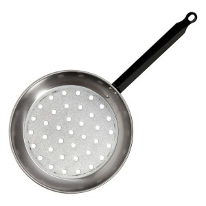 Maronenbräterpfanne Vaello Gebürsteter Edelstahl (Ø 28 cm) |  Pfann...