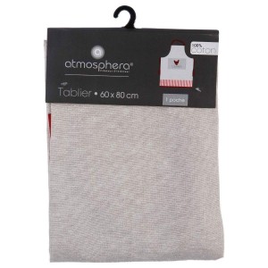 Taschenschürze Atmosphera Poulette Beige Baumwolle 60 x 80 cm |  Kü...